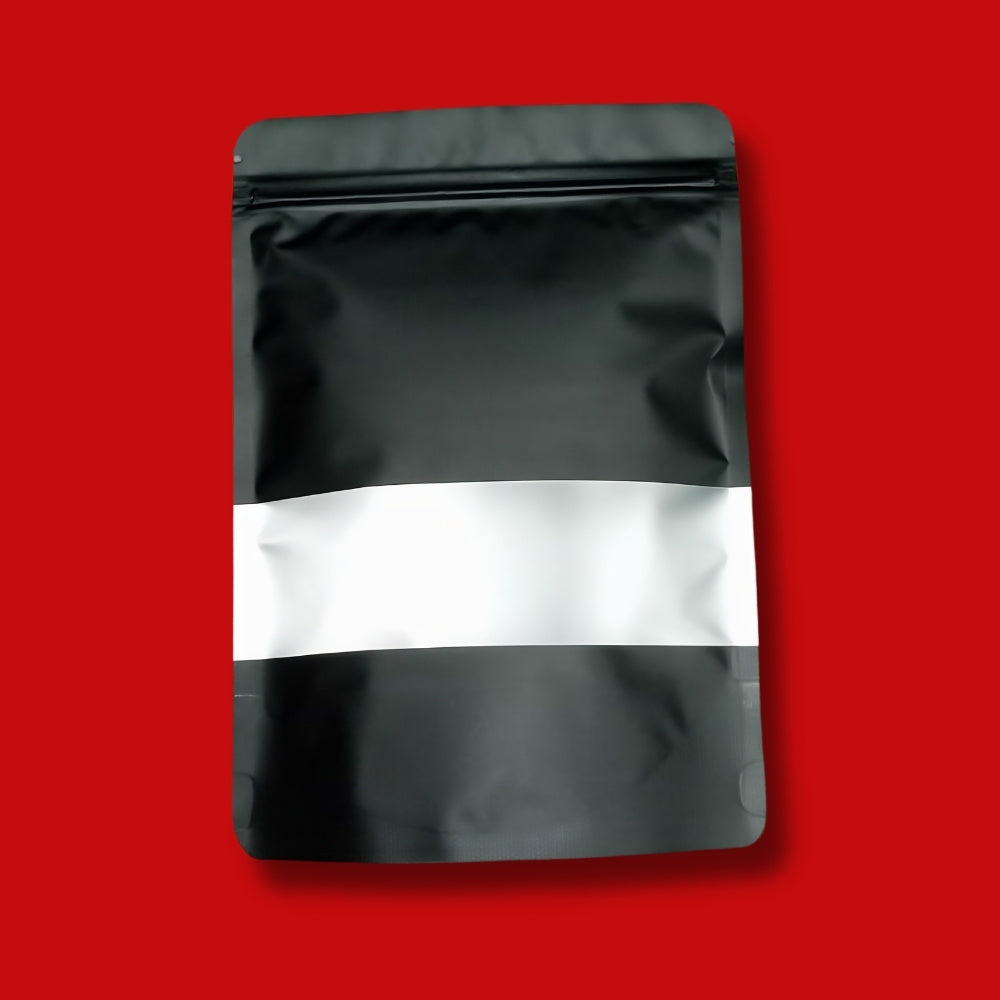 Black Standup Pouches (with Window)